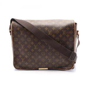 LOUIS VUITTON Authentic Brown Monogram Leather Shoulder Bag